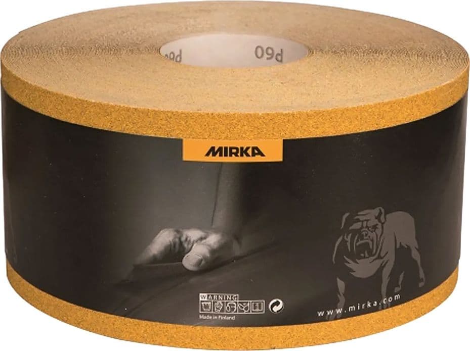 Carta Spaziata Grana in Alluminio 40 mm 115 X Mirka Gold 50 Mt