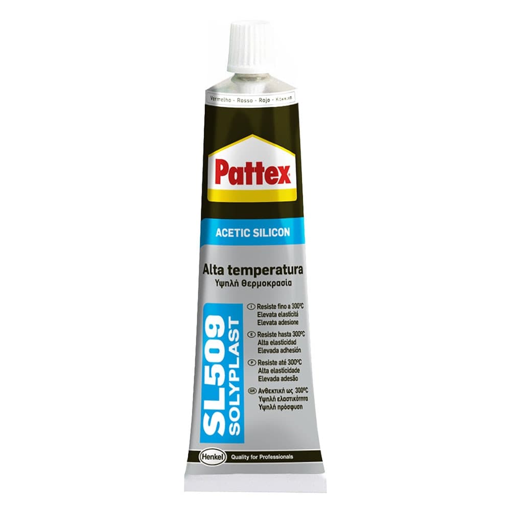 Silicone Acetico Alta Temperatura Ral 3001 Rosso Pattex Sl509 70 ml