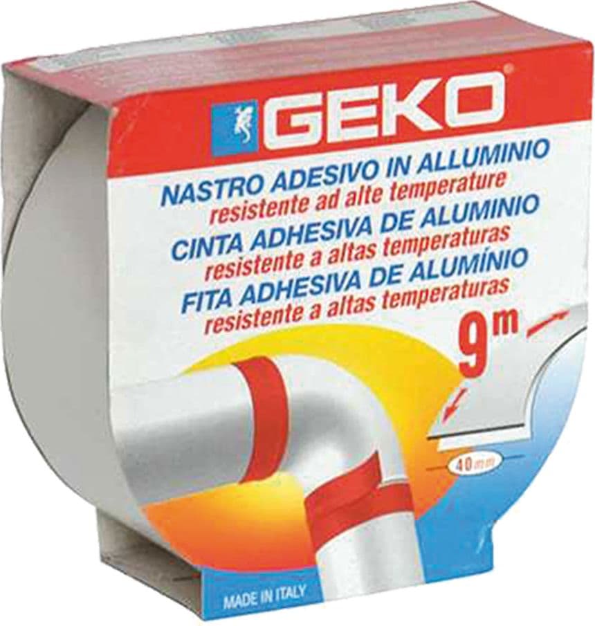 Nastro Adesivo Geko Smoke in Alluminio Col. Bianco 40 X 9 Mt