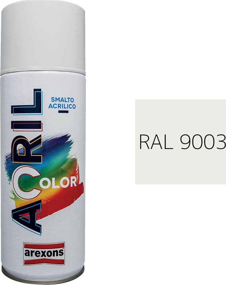 Smalto Spray Acrilico Ral 9003 Arexons Bianco Segnale
