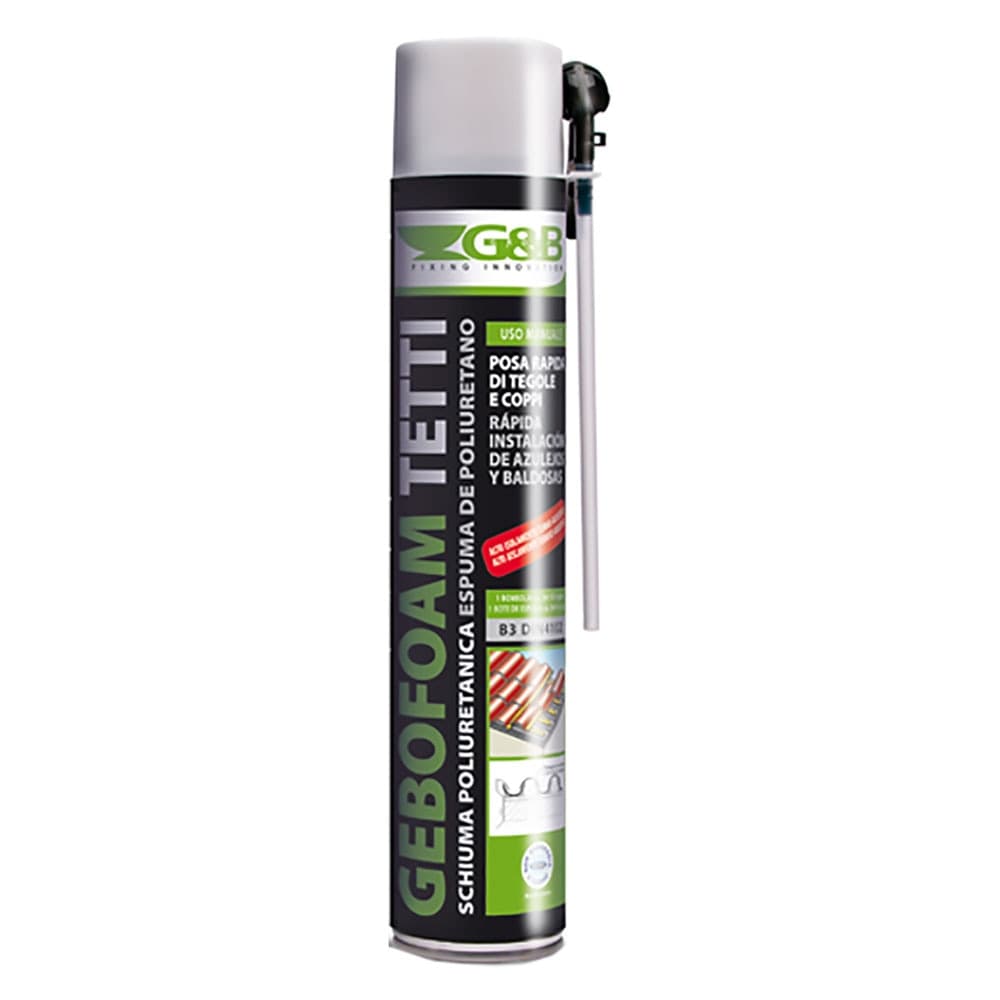 Schiuma Poliuretanica Tegole e Coppi Tipo S Manuale G&b 12 Pezzi 750 ml