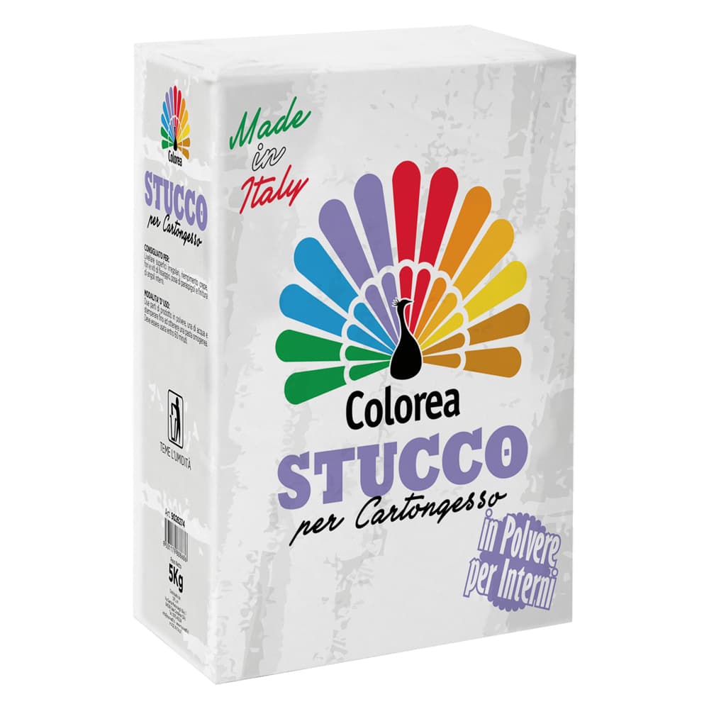 Stucco in Polvere per Cartongesso Colorea Colorea 4 Pezzi 5 kg - 2