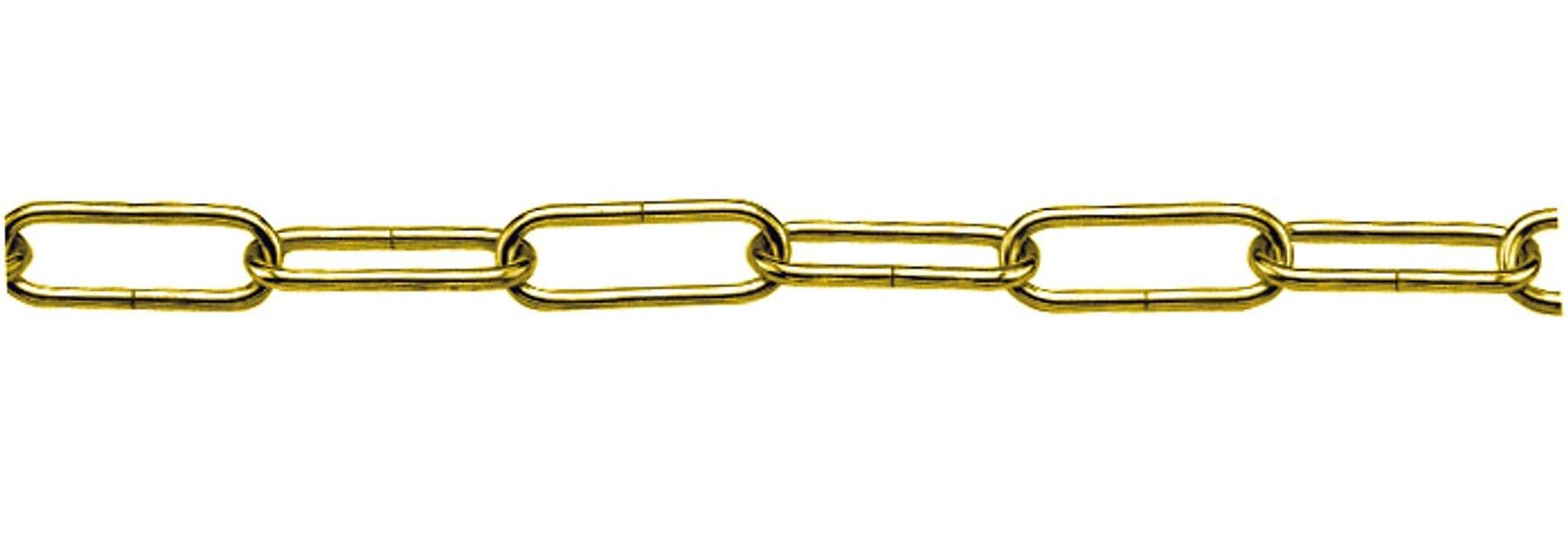 Catena per Lampadari Genovese in Ferro Ottonato Ø Filo Mm 13 N° 8 25 00 - 2