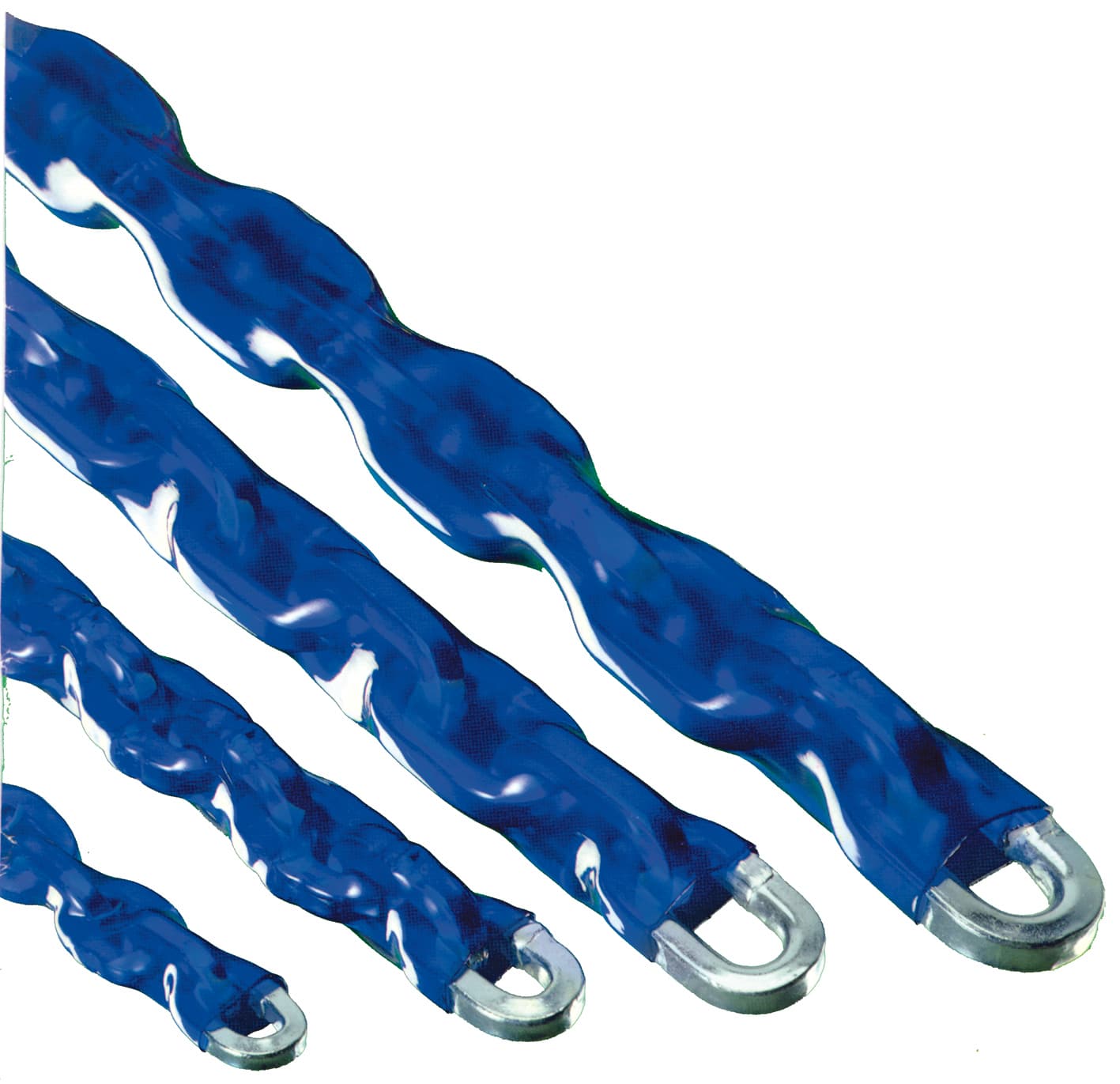 Catena Antifurto Quadra Rivestita in Plastica Ø Mm 8 cm 100 - 2