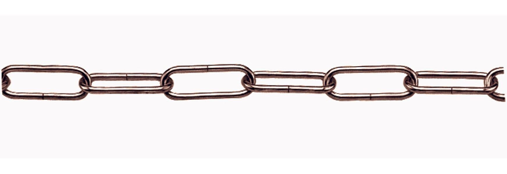 Catena per Lampadari Genovese in Ferro Bronzato Ø Filo Mm 15 N° 10 25 00 - 2