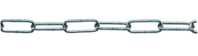 Catena per Lampadari Genovese in Ferro Nichelato Ee ? Filo Mm 18 N° 12 25 - 2