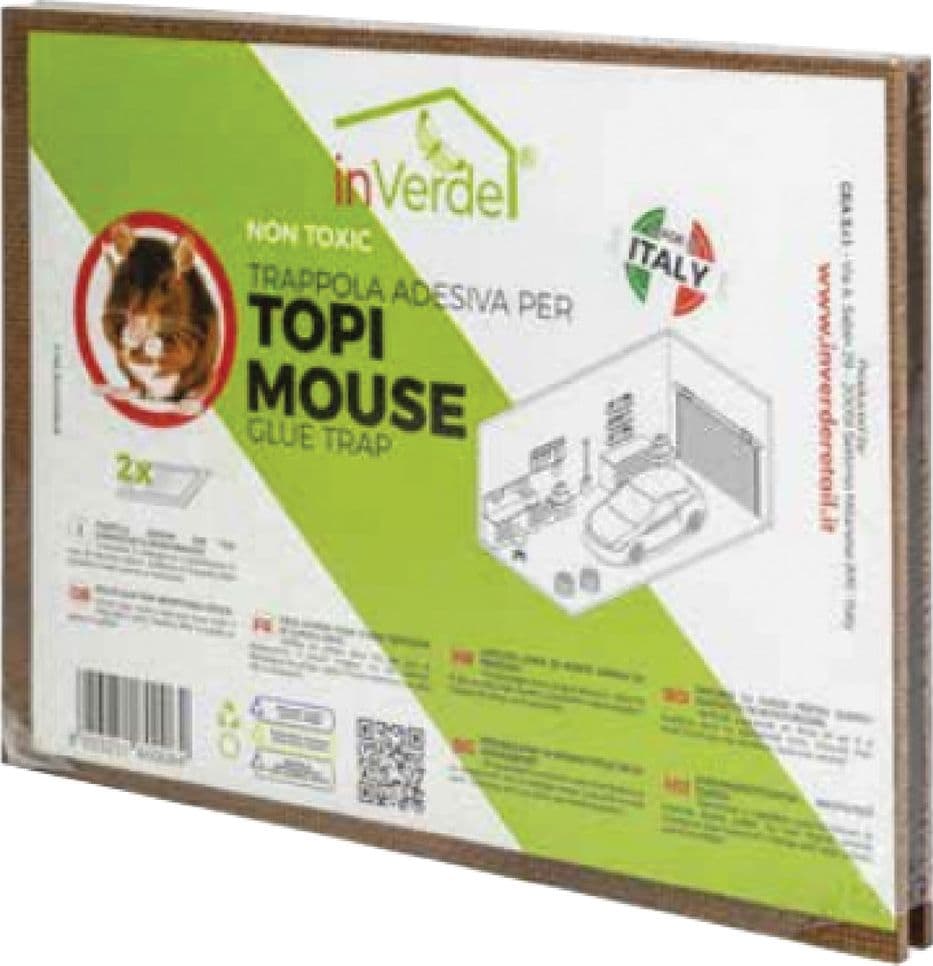 Trappola Adesiva per Roditori 2 Tavolette 28 X 19 cm - 2