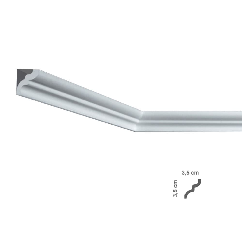 Cornice Decorativa per Soffitto Mod I836 Bovelacci 125 Pezzi 35 x 35 mm - 2