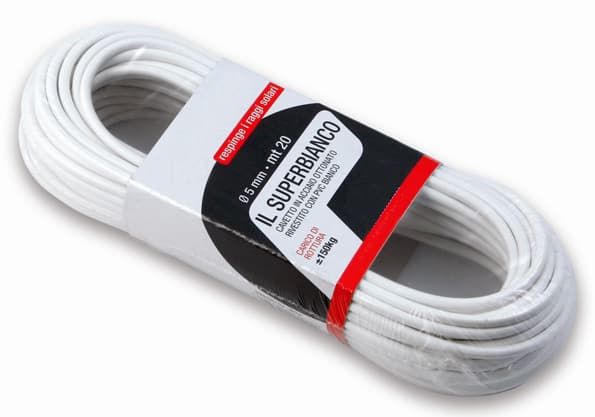 Cavetto Stendibiancheria Il Superbianco Ø Mm 5 M 20 - 2