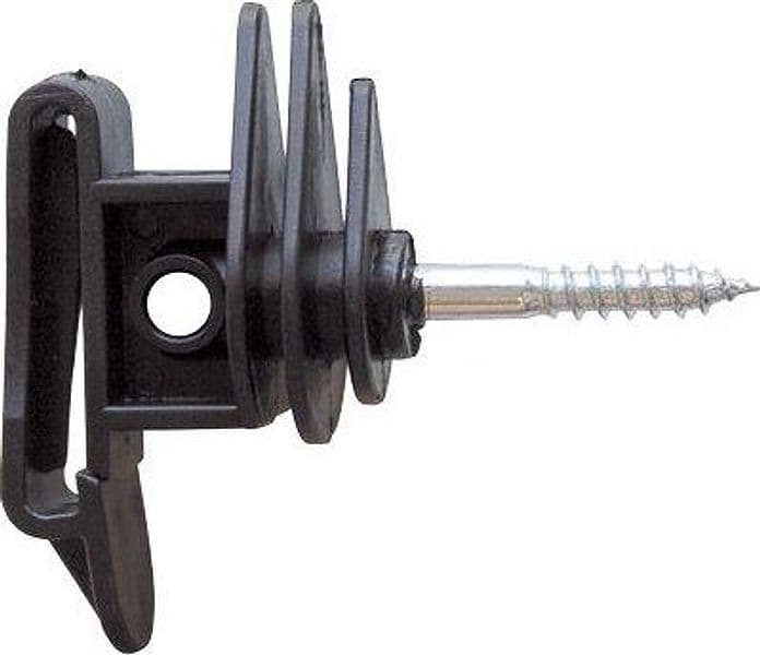 Isolatore Elettrorecinzione Piatto Vite Legno 40 mm 50 Pezzi - 2