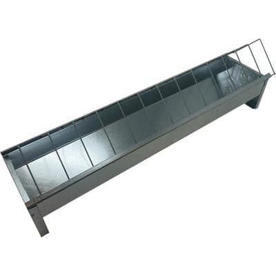 Mangiatoia Avicoli a Barretta Acciaio Zincato 75 cm 2 Pezzi - 2