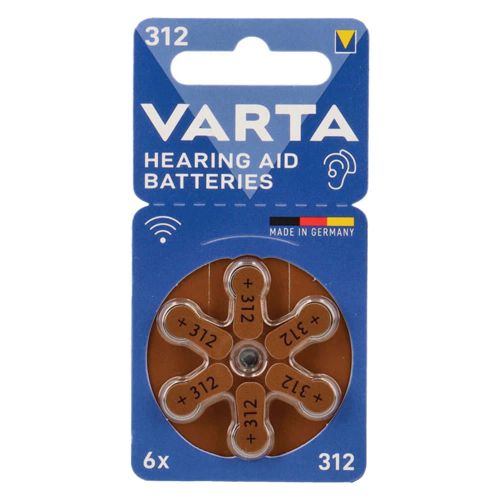 Pila per Apparecchi Acustici PZ 6 Varta 312 1,45 v - 2