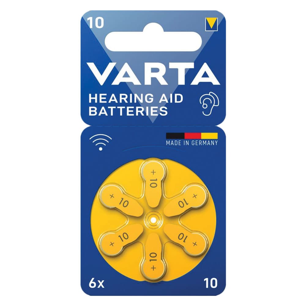 Pila per Apparecchi Acustici PZ 6 Varta 10 1,45 v - 2