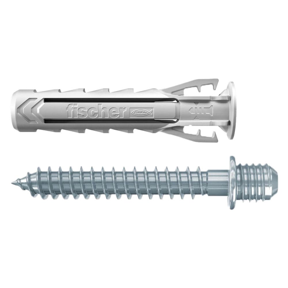 Tassello Fischer Sx Dv Plus Nylon con Vite Vite M6 50 Pezzi Ø 8 - 2