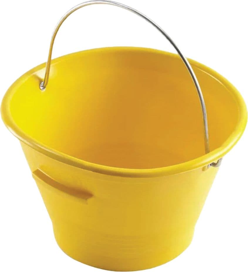 Secchio per Muratore Mek Edil Giallo 14 Litri 10 Pezzi Ø 360 mm – Autres
