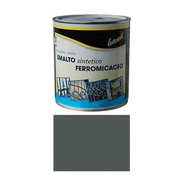 Smalto Ferromicaceo a Solvente Hand Grigio Medio 750 ml 6 Pezzi