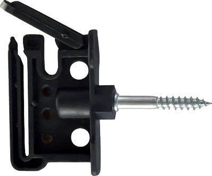 Isolatore Elettrorecinzione Piatto Duo Vite Legno 40 mm 25 Pezzi - 2
