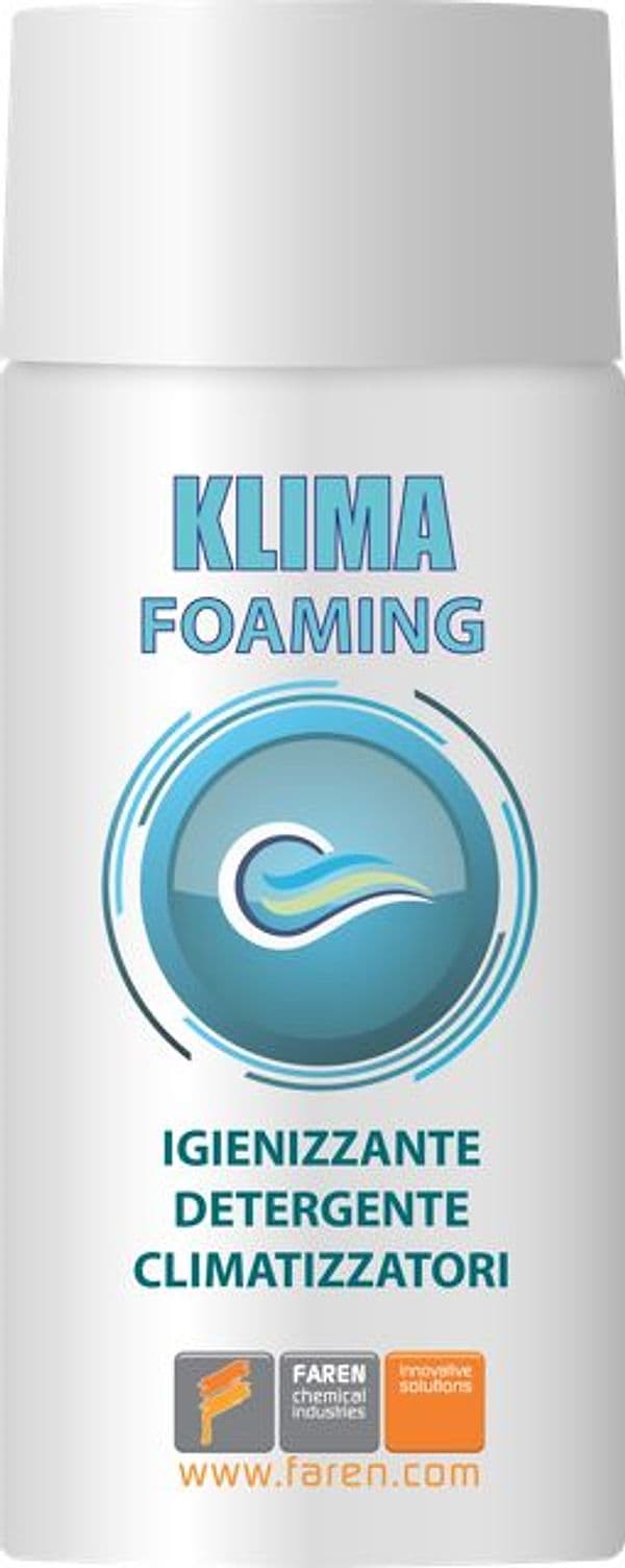 Spray Igienizzante per Climatizzatori Klima Foaming Ml. 400 12 Pezzi Faren - 2