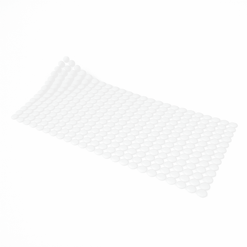 Tappeto Antiscivolo per Vasca Mod Rondo' 72 cm x 36 Dh Bianco - 2