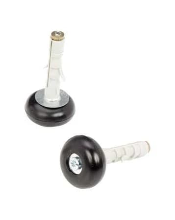Tassello in Nylon Ta con Fermaporta Ø 9 x 40 Fermaporta Ø 30 Nero 50 Pezzi - 2