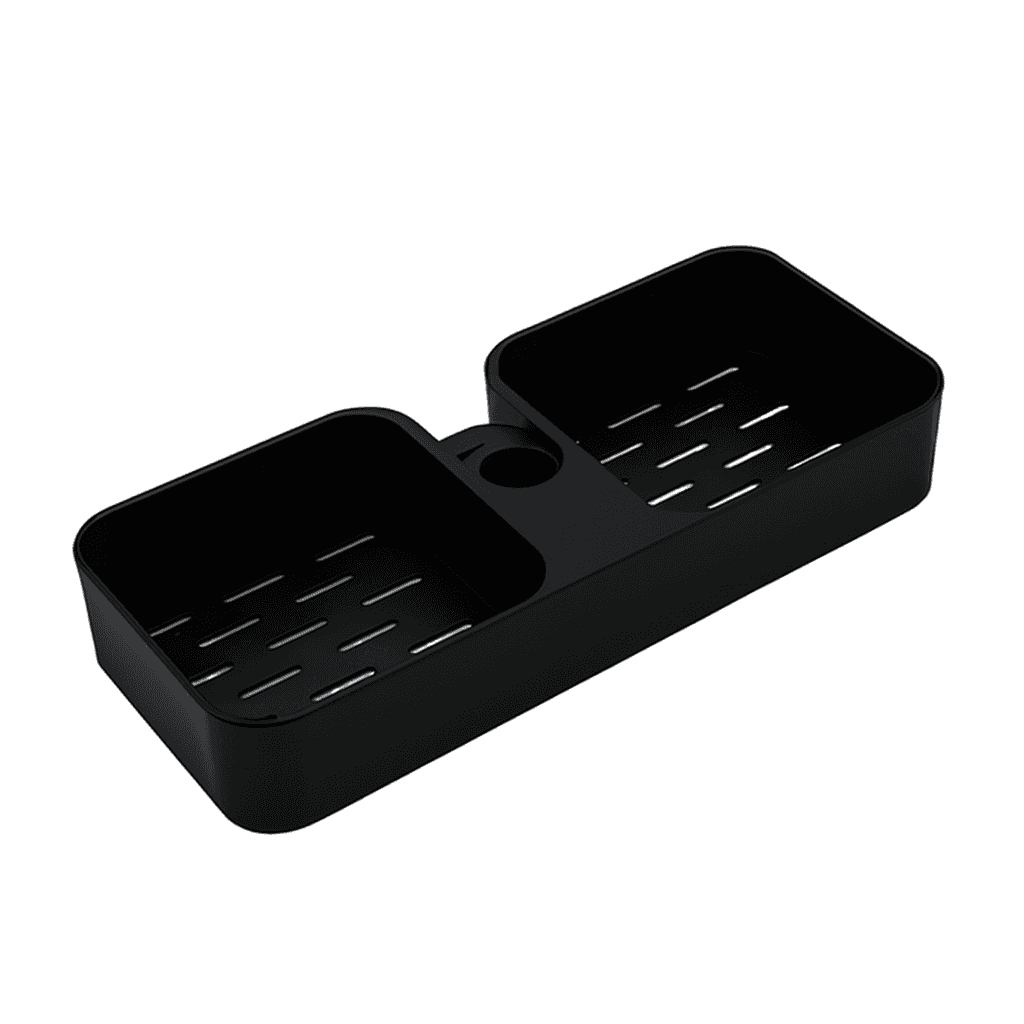 Porta Sapone Mineo per Saliscendi Dh Nero Opaco - 2