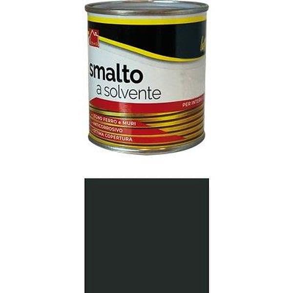 Smalto a Solvente Hand Nero Opaco 125 ml 6 Pezzi