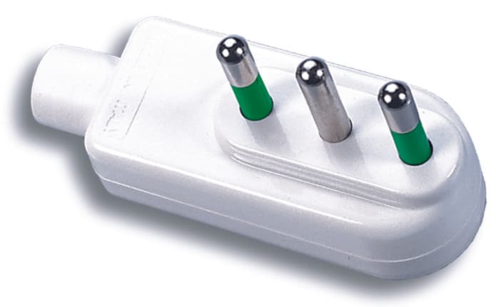 Spina Ribassata 2P+T 16A 5 Pezzi Fanton - 2