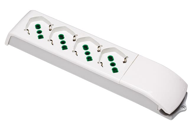 Multipresa senza Cavo 4 Posti 2P+T 10 16A Schuko Fanton - 2