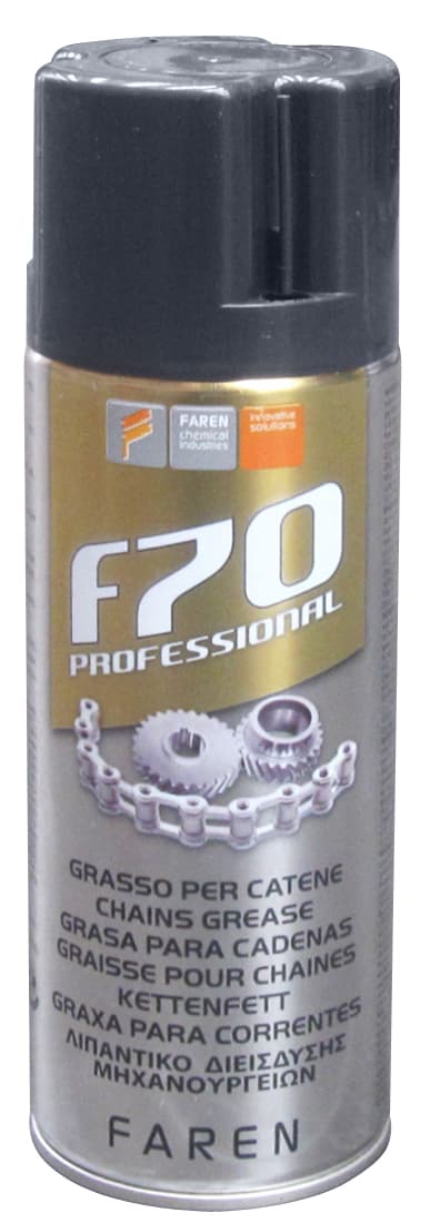 Spray Grasso per Catene F70 Ml. 400 12 Pezzi Faren - 2