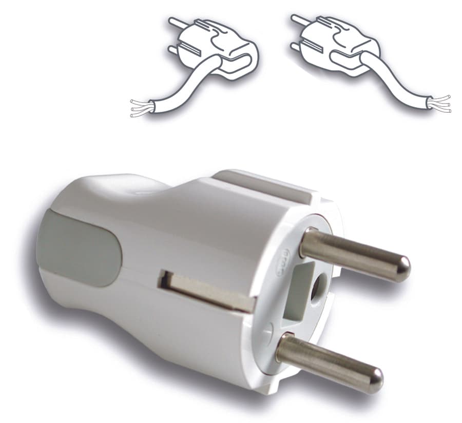 Spina Schuko in Blister 2P+T 16A Fanton - 2