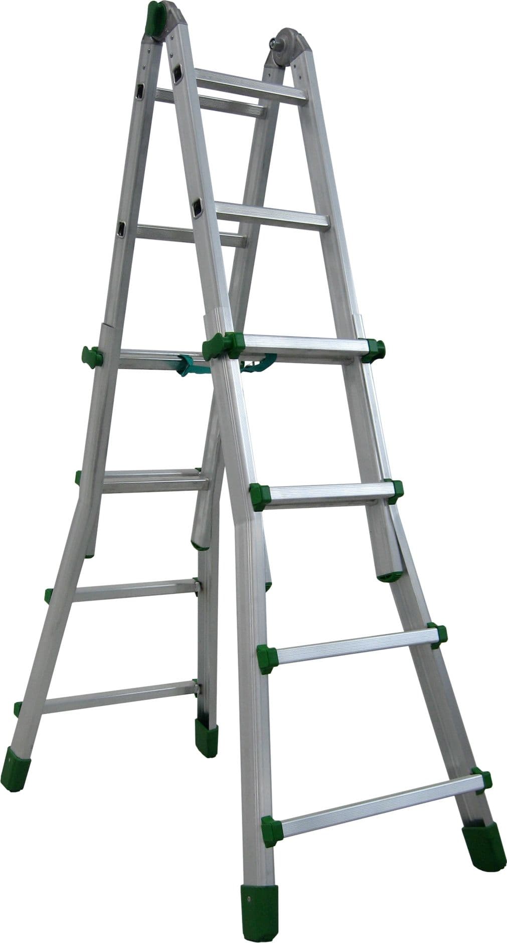 Scala Telescopica in Alluminio Eurobriko Gradini N°3+4 H Max Cm 344 Facal - 2