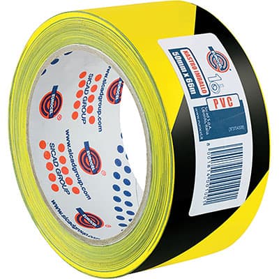 Nastro Segnaletico Adesivo 350 Gn Eurocel Nero 66 ml 50 mm 2 Pezzi - 2