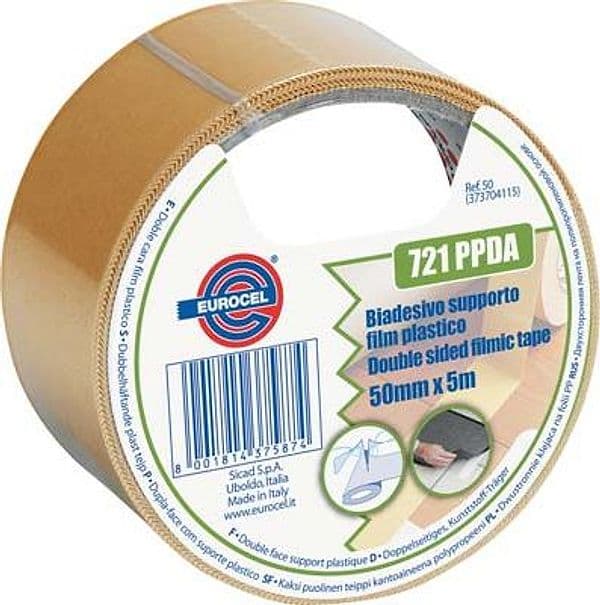 Nastro Biadesivo 721 Ppda Eurocel 5 ml 50 mm 12 Pezzi - 2