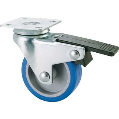 Ruota a Forcella Girevole con Fermo 221BIS Avo 40 x 40 mm Ø 40 mm 4 Pezzi - 2