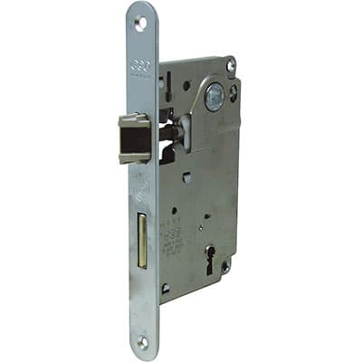 Serratura Patent B.tondo Cromo Opaco Centro Agb I.mm 90 F.mm 22 E.mm 50 - 2