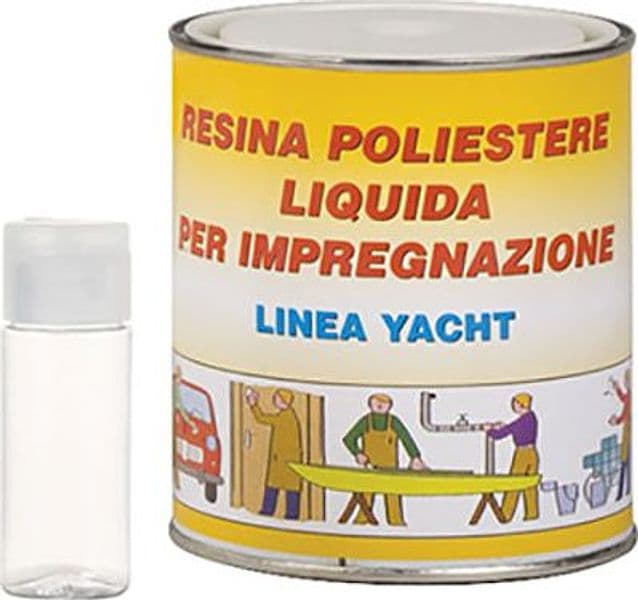 Fibroresina Liquida con Catalizzatore 750 ml 2 Pezzi - 2