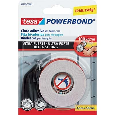 Nastro Biadesivo Mounting Ultra Strong 66792 Tesa 1,5 ml 19 mm 12 Pezzi - 2