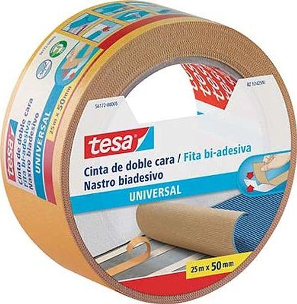 Nastro Biadesivo Universale Pavimenti Tesa 25 ml 50 mm 6 Pezzi - 2