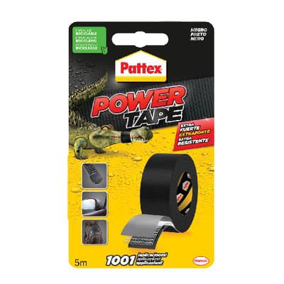 Nastro Alta Resistenza Power Tape Pattex Nero 5 ml 50 mm 3 Pezzi - 2