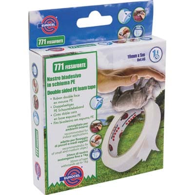 Nastro Biadesivo 771 Fissaforte Eurocel 5 ml 19 mm 12 Pezzi - 2