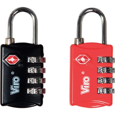 Lucchetto a Combinazione 424 Tsa Viro Ottone Arco Cromato Mm 28 - 2