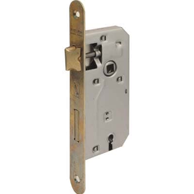 Serratura Patent B.tondo Ottonato 042T Bonaiti I.mm 70 F.mm 22 E.mm 45 - 2