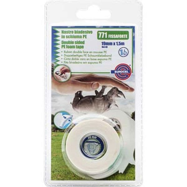 Nastro Biadesivo 771 Fissaforte Eurocel 1,5 ml 19 mm 18 Pezzi - 2
