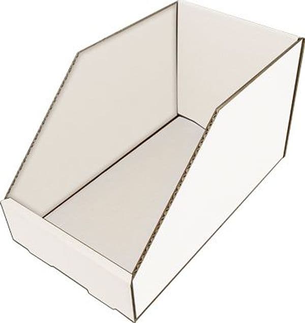 Contenitore Bocca Lupo Cartone Bianco 200 x 350 mm H 200 mm 10 Pezzi – Autres