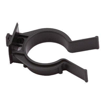 Gancio Piedino Mobili ABS Nero Fissaggio a Zoccolo 28 mm 50 Pezzi - 2