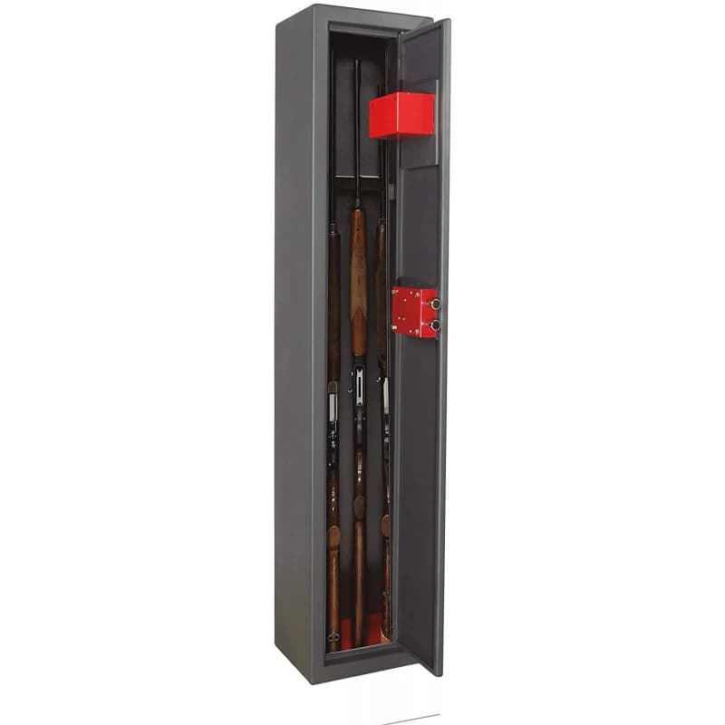 Armadio Porta Fucili Classic 2 Posti con Serratura a Doppia Mappa Acciaio - 2