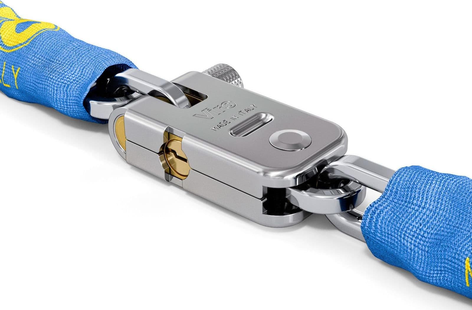 Catena Sicurezza Cementata Quadra con Lucchetto Viro con Guaina Mm 8232861