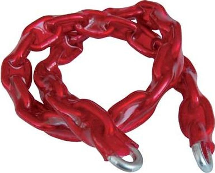Catena Sicurezza Tonda Aref con Guaina N° 26 L 75 mm 100 cm 2 Pezzi - 2
