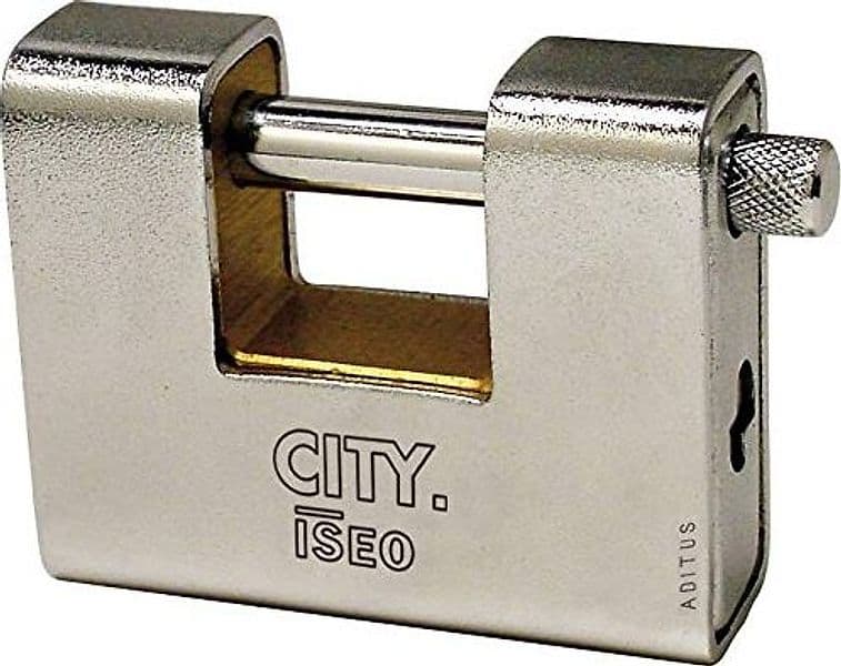 Lucchetto Antiscasso Corazzato Aditus Iseo Ottone Acciaio Sabbiato 8235086 – Iseo Serrature