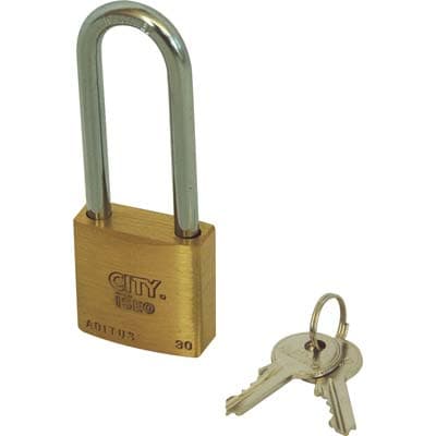 Lucchetto Arco Lungo Aditus Iseo Cromato 30 x 46 mm 10 Pezzi - 2